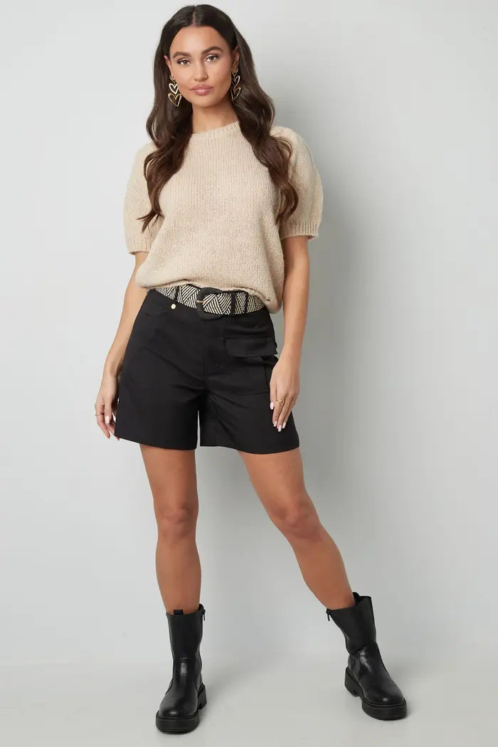 Shirt met Pofmouw
