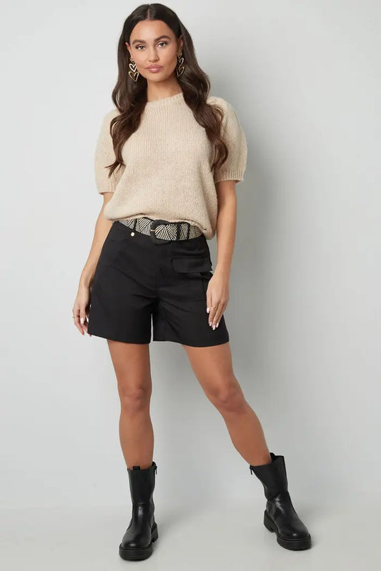 Shirt met Pofmouw